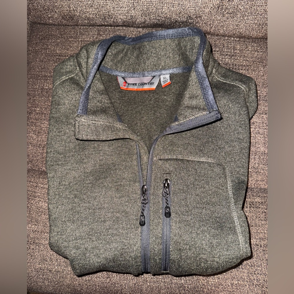 Men's green Full-Zip Sweater